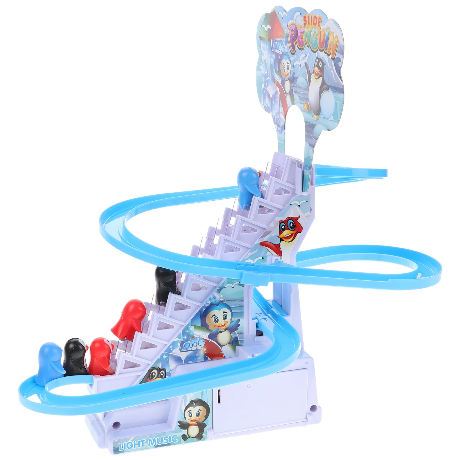 PenEcolToy-Kit coulissant d'escalade de canard pour enfants, jouets d'escalier, puzzle pour garçons et filles