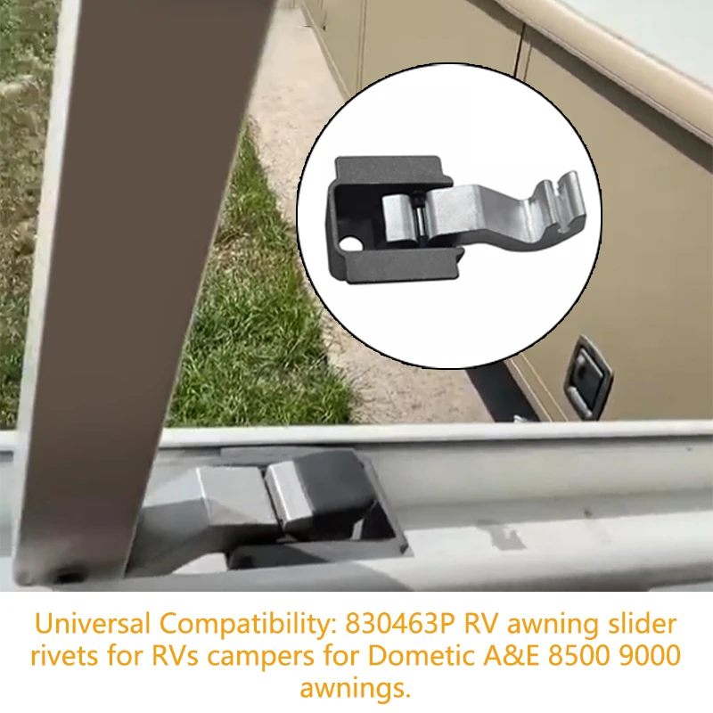 1 pz 830463P RV tenda da sole Rail rivetto Slider Assembly sostituzione per Dometic A & E 9000/8500-durevole E affidabile
