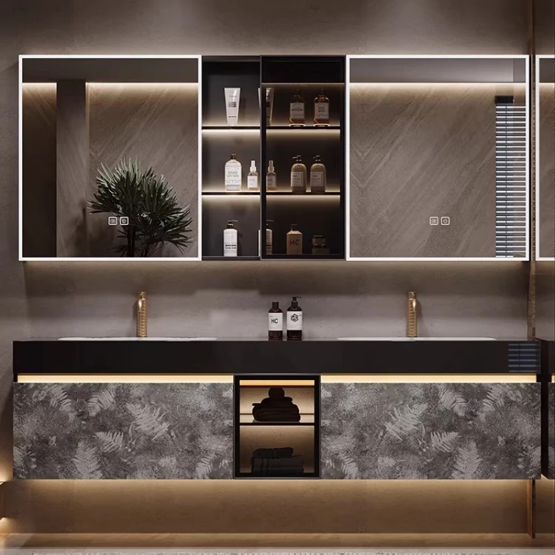 

Под раковиной с шкафом Ящики для ванной комнаты Узкая вспомогательная мебель для раковины 60-дюймовый туалетный столик для ванной комнаты Компактные шкафы