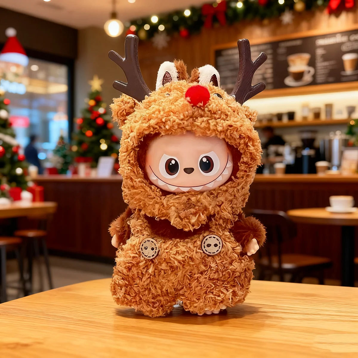 [Senza bambola] Per Labubu 4.0 Spille per la serie Love Vestiti Mantello di renna da elfo di Natale per Twinkle Twinkle Accessori per abiti da bambola