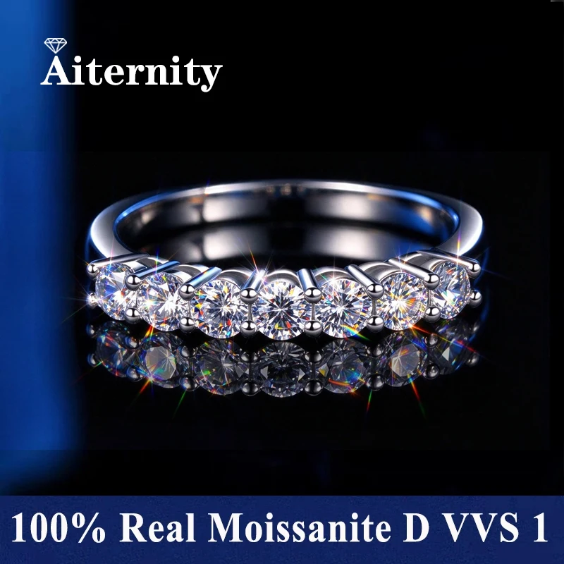 V-shaped moissanite ring with GRA certificate 100% passes diamond tester for women 925 sterling silver single band