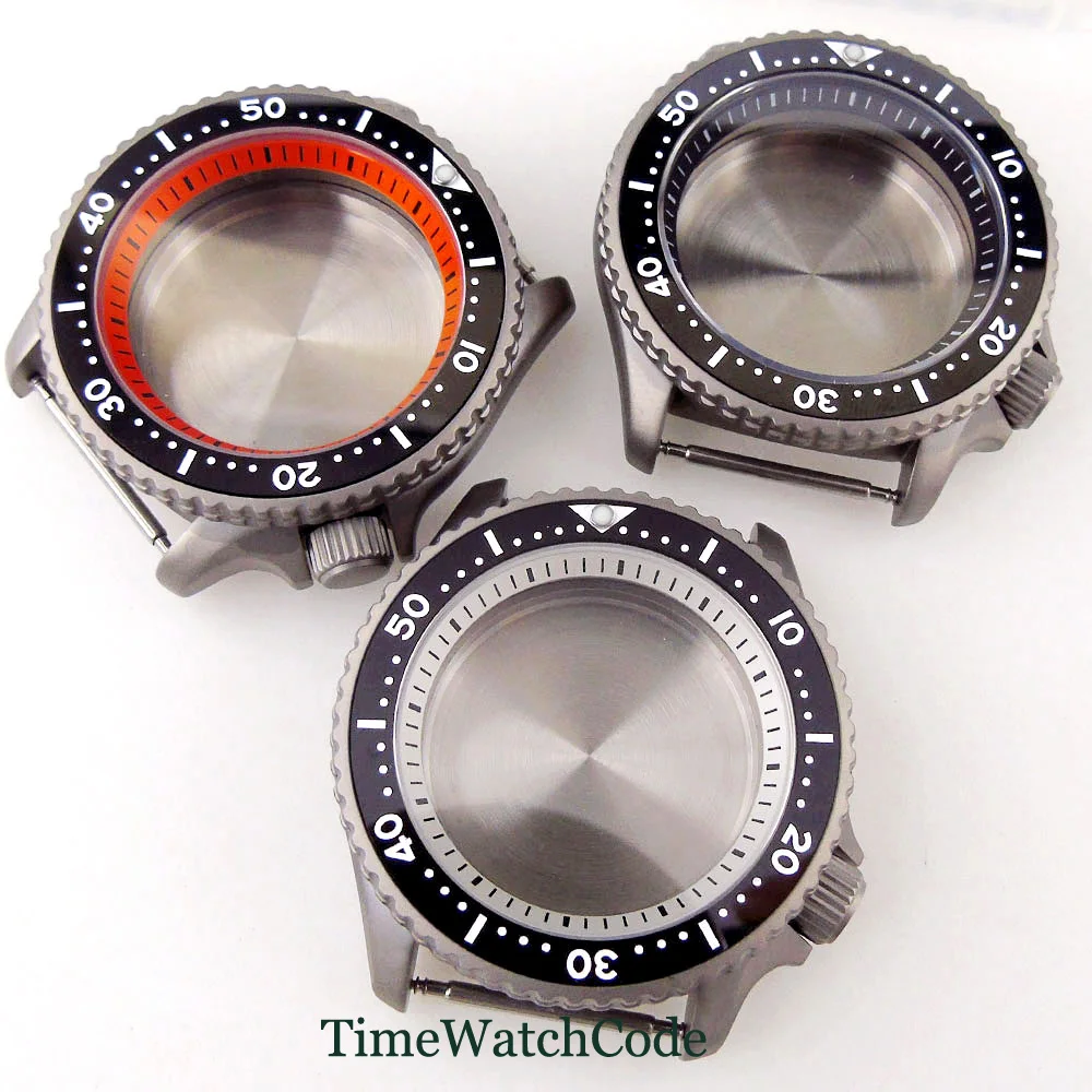 

46.8g Titanium Diver Watch Case 41mm 200m Waterproof Fit for NH35 NH36 Super Light Anti-Allergic Ceramic Bezel Sapphire Crystal