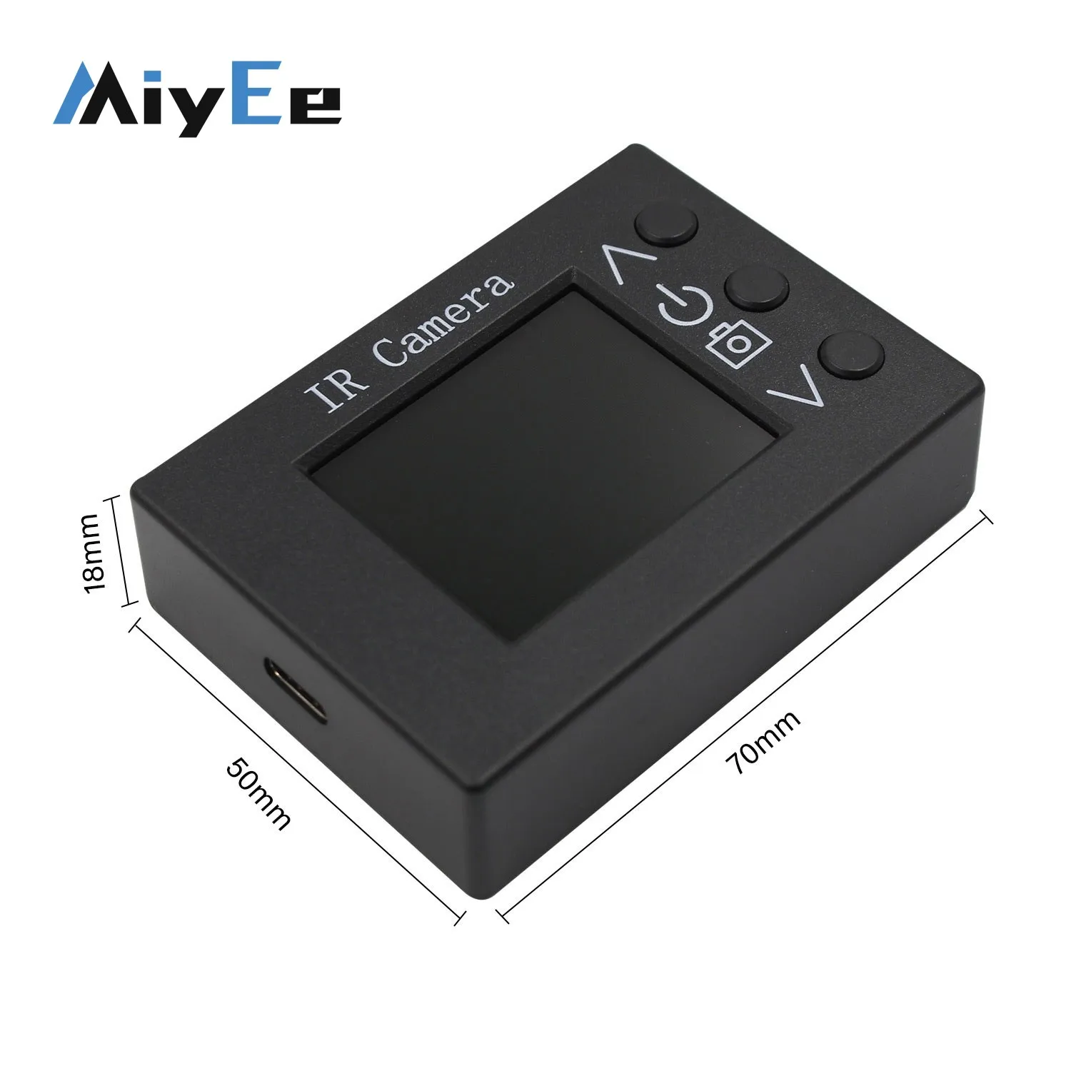 MLX90640 Sensor de câmera infravermelha digital LCD de 1,8 polegadas para detecção de temperatura DIY