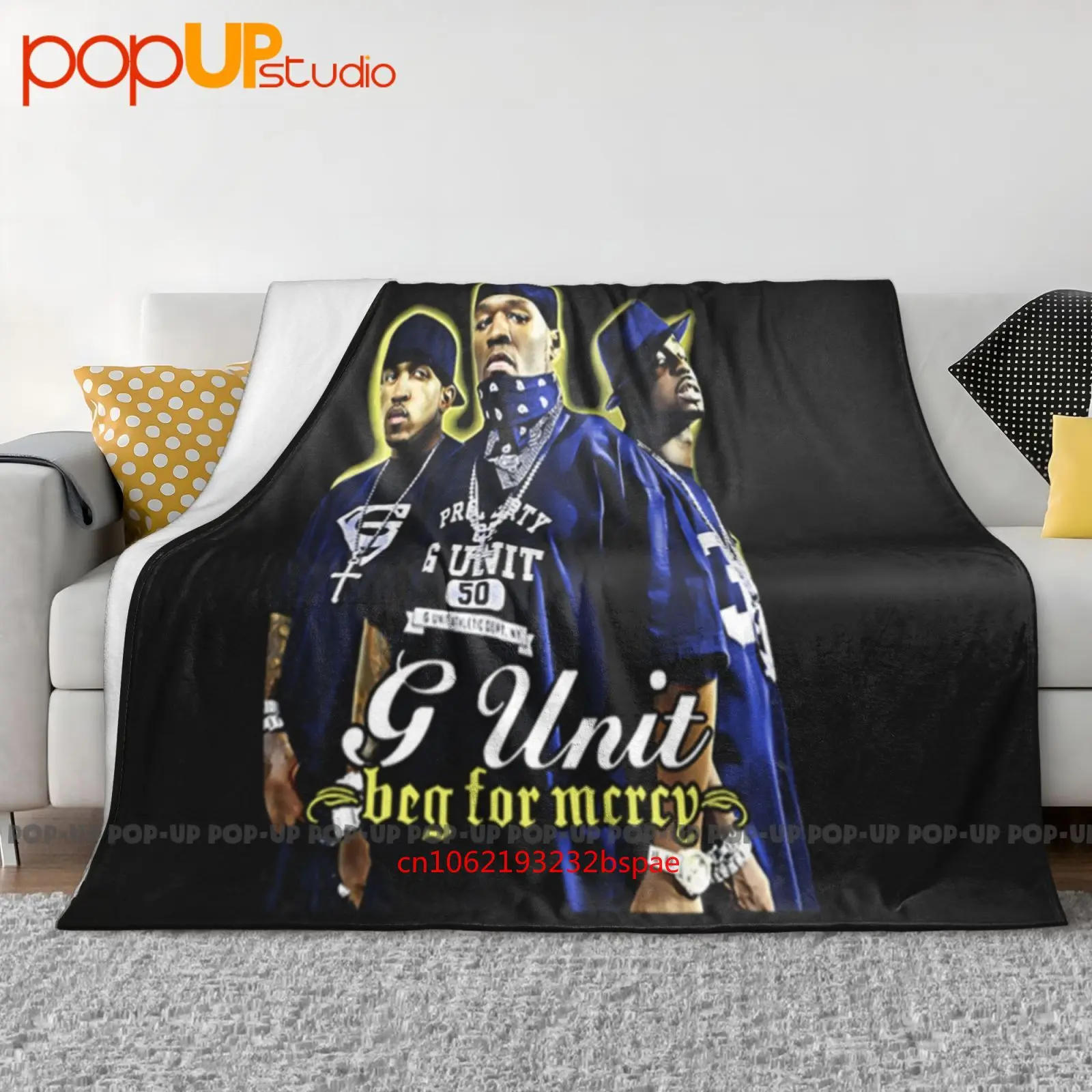 Beg For Mercy Rapper Guerilla G Unit Hip Hop 50 Cent Ultra-Soft Blanket Quilt Winter Sofa Cover Bed Covers