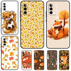 Autumn Leaves Fall Fox Case For Samsung Galaxy A52 A32 A22 A12 A14 A24 A34 A54 A53 A33 A13 A15 A25 A51 A71 Cover