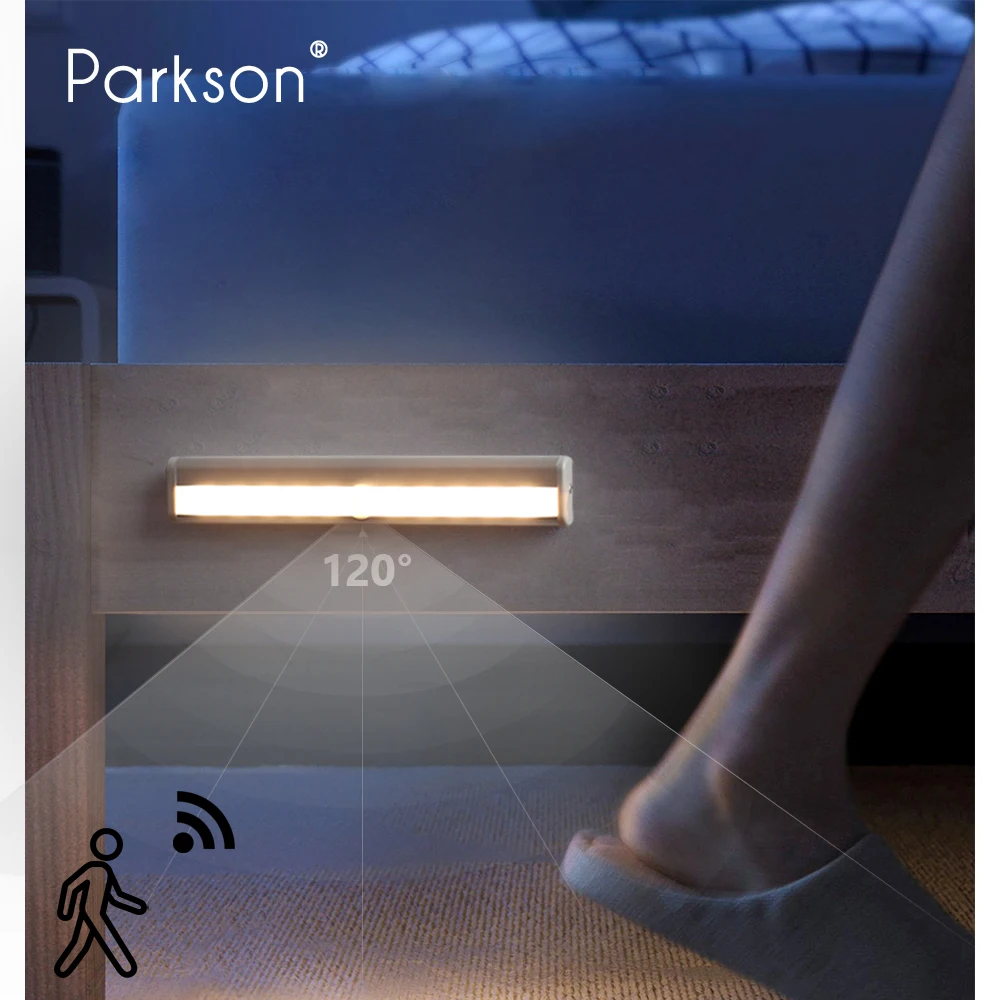 LED PIR Motion Sensor Wireless Lamp Hanging lampara Led Smart Night Light for Closet Aisle  Bedroom Decor  Under Cabinet Light