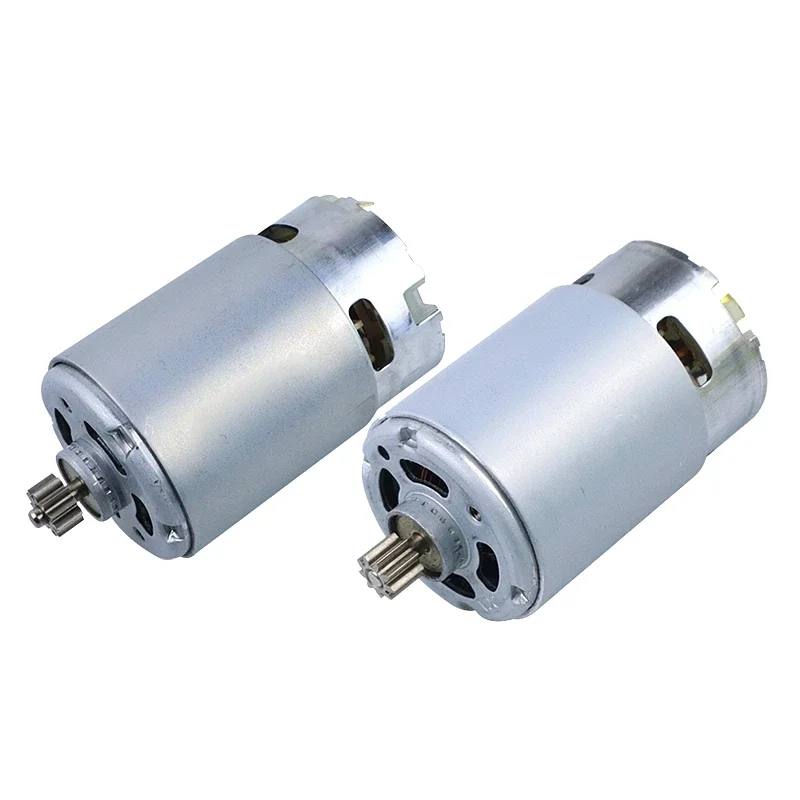 Universal 12V Rechargeable Drill DC Motor RS550 16.8V 18V 21V 25V Lithium Drill Full Copper 9/12T