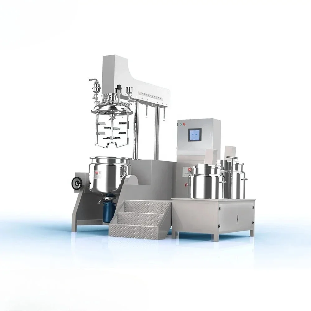 200L Stainless Steel Daily Use Articles Supplies Making Washing Gel Blending Machine Fixed Vacuum Emulsify Machine