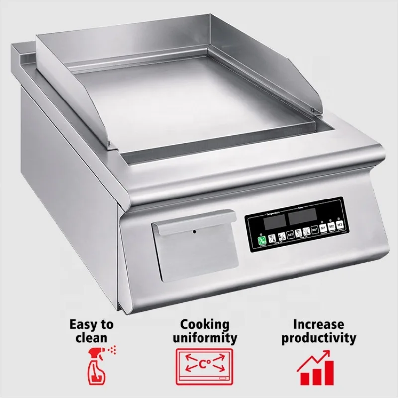 17-Inch Electric Grill Pan with Chicken Fryer Carbon Steel Stainless Steel 220V