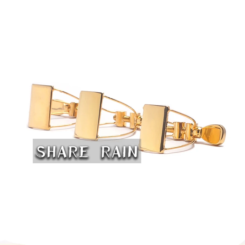 Share rain Soprano /Alto /Tenor sax /Clarinet hard rubber mouthpiece appropriative steel wire metal ligature Butterfly