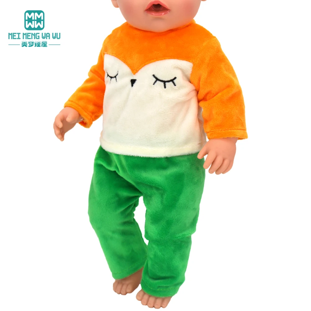 Puppe Kleidung Fit 45cm Spielzeug Amerikanische Puppe Mode Cartoon Gaze Kleid Hemd Hosen Schuhe Mädchen Geschenke – Detail 22