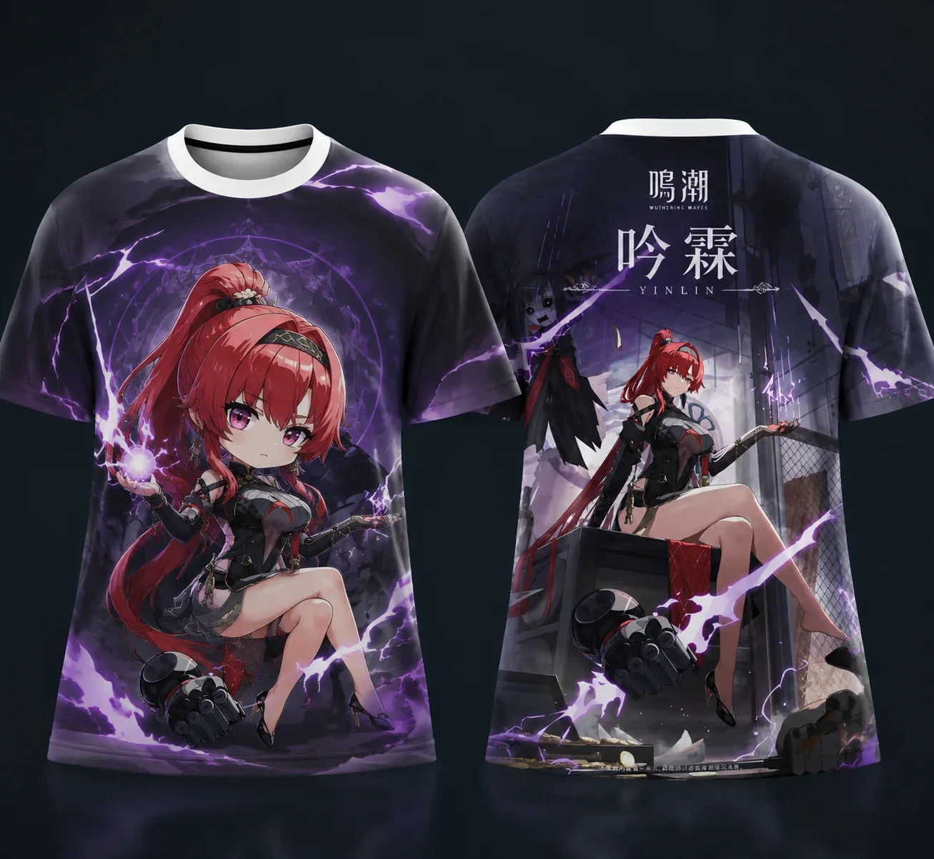 Camisetas con estampado 3D de los personajes de la serie Wuthering Waves: Augusta, Yinlin, Lynae, Qingxiao y Aemeath. Camisetas de estilo urbano para hombre y mujer, camisetas de estilo Y2K y para cosplay.