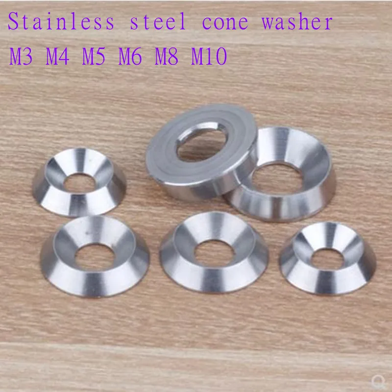 5-10pcs M3 M4 M5 M6 M8 M10 304 Stainless steel cone Washer for countersunk head screw gasket Ring For FPV RC Car Accessories