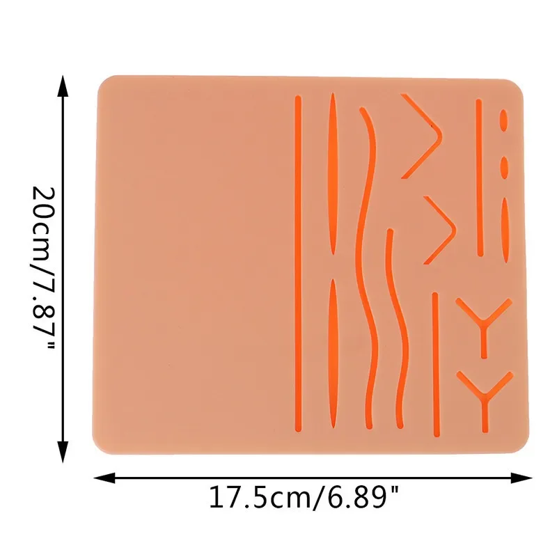 Reusable Silicone Skin Suture Practice Module DIY Wound Simulation Suturing Training Model