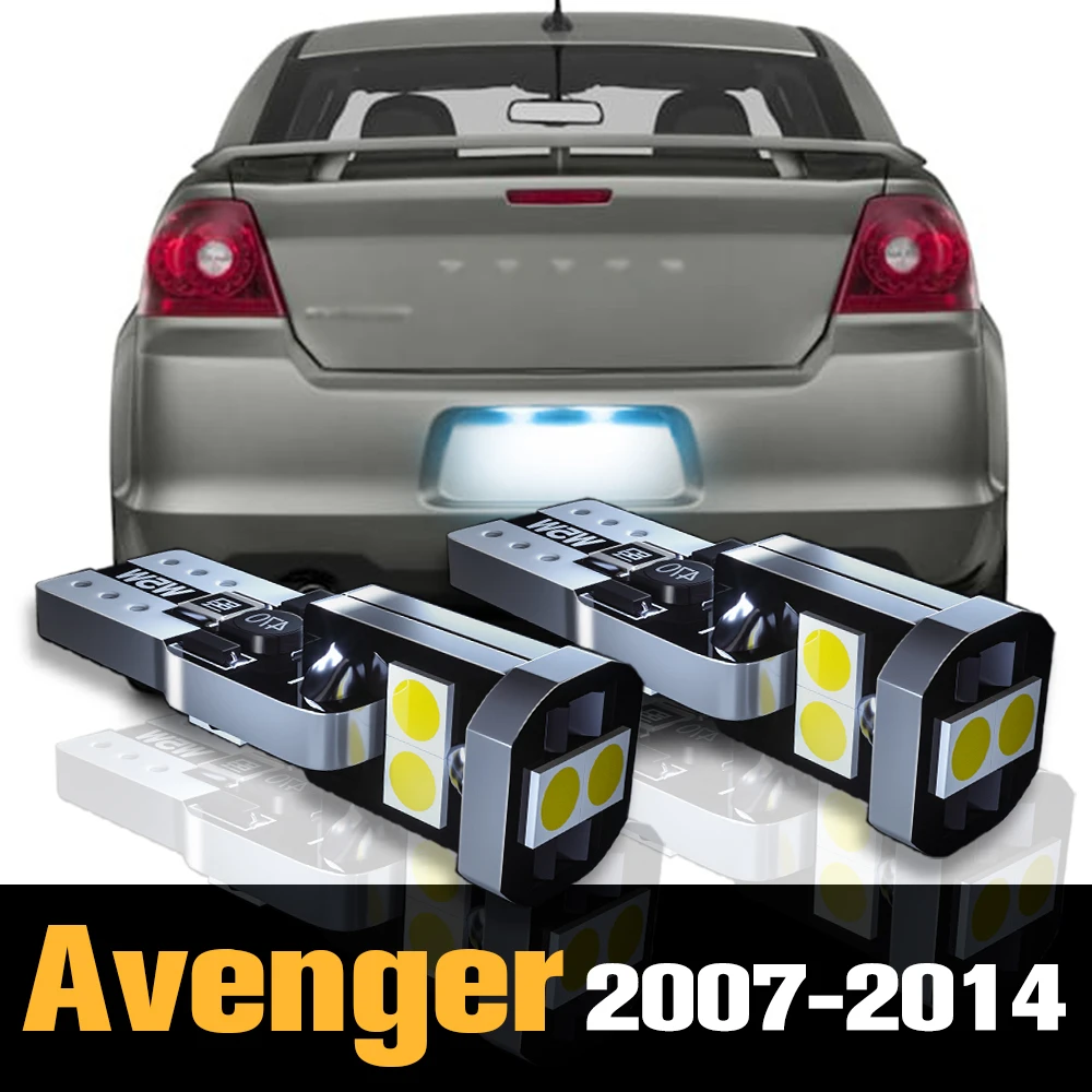 

2pcs Canbus LED License Plate Light Lamp Accessories For Dodge Avenger 2007 2008 2009 2010 2011 2012 2013 2014