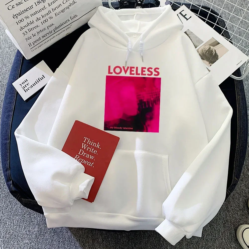 Loveless Song Printing Hoody My Bloody Valentine Rock Band Hoodies Moletom Hip Hop Fashion Graphic Streetwear Women Clothing