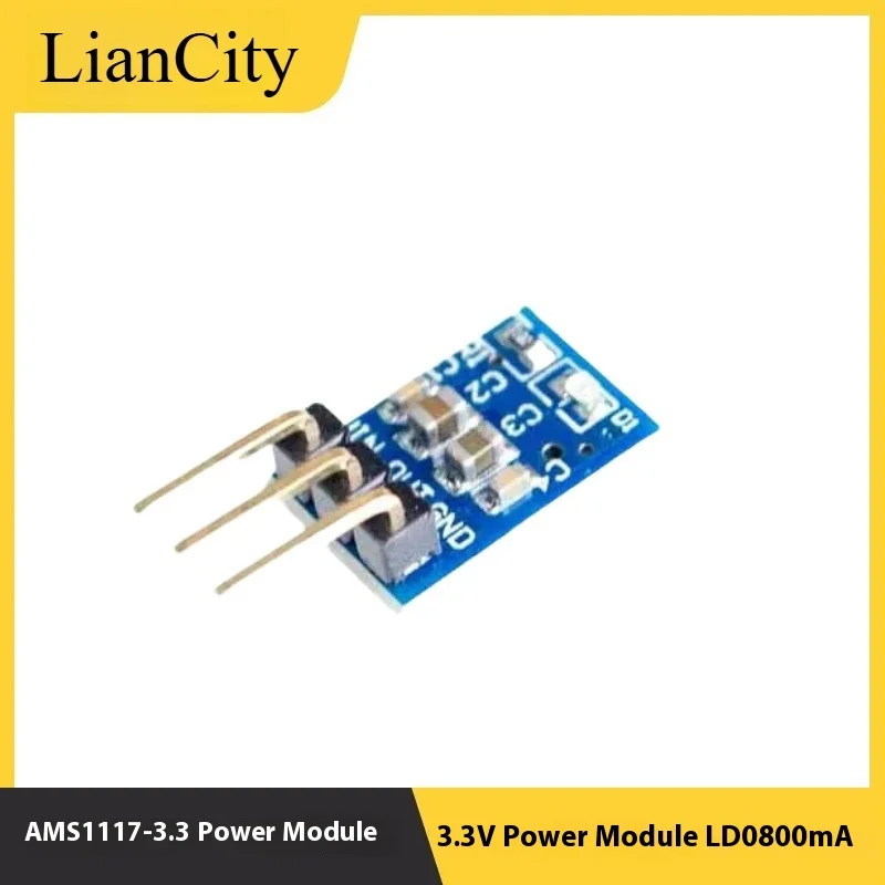 Sensor Power Supply 10pcs AMS1117-3.3 LDO Module 3.3V 800mA Voltage Regulator