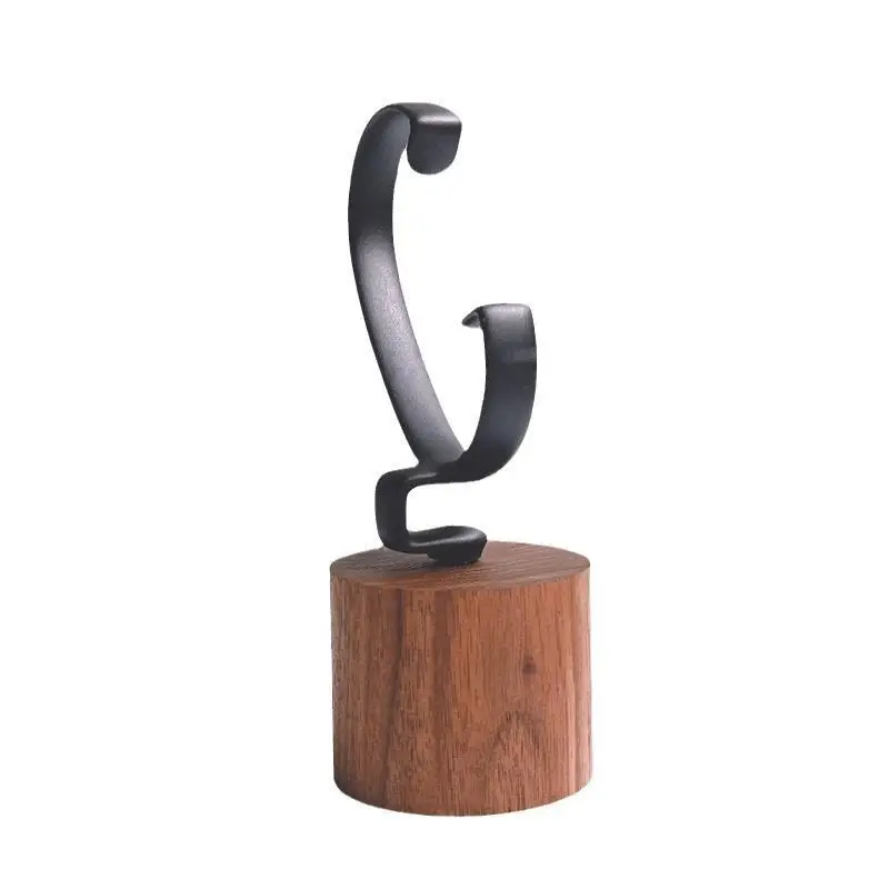 1PCS Solid Wood C Shaped Display Stand Wooden Watch Holder Jewelry Organizer For Bracelet Ring Earring Showcase