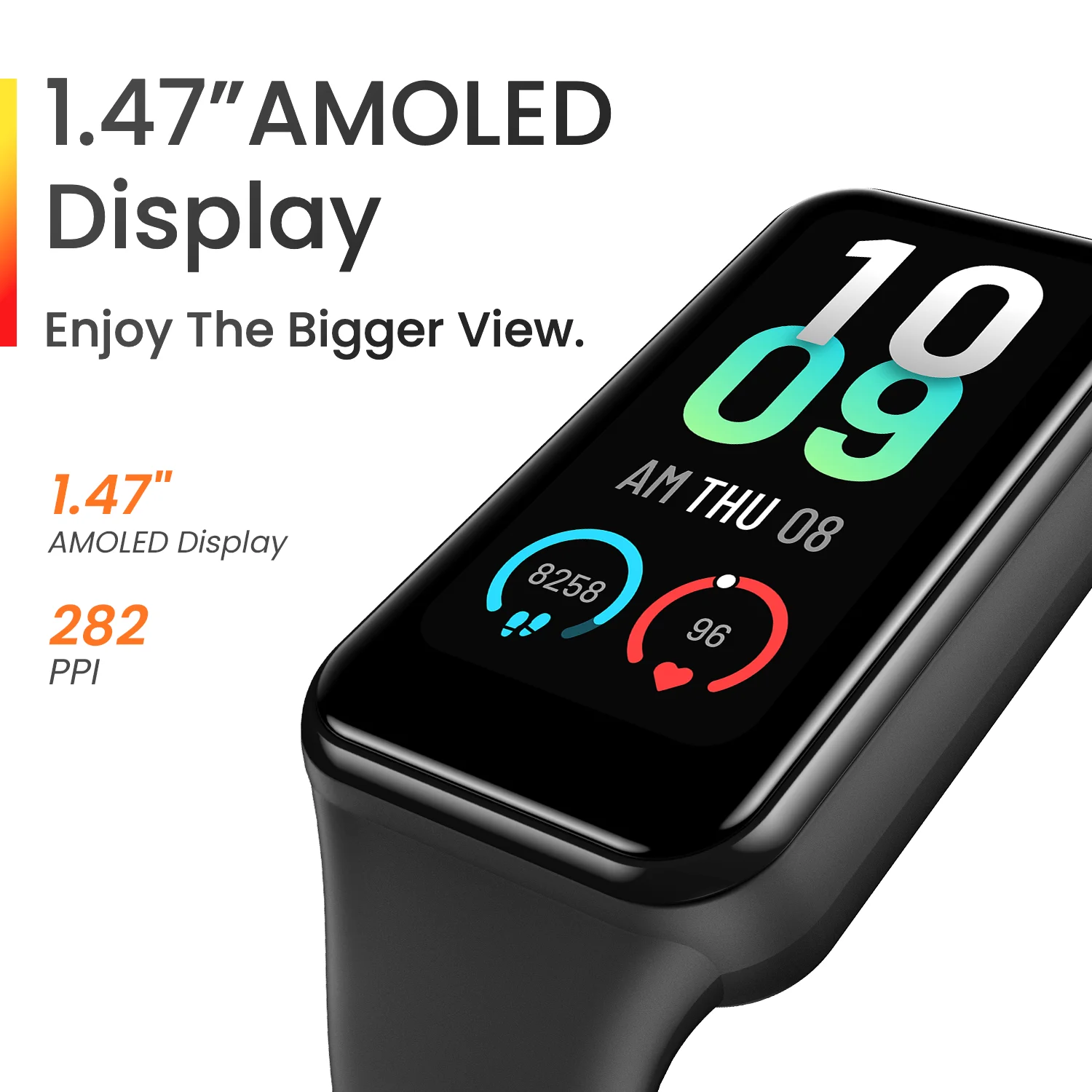 [مجدد] الإصدار العالمي الجديد Amazfit Band 7 سوار معصم ذكي 120 وضعًا رياضيًا كبيرًا شاشة AMOLED عالية الدقة نظام تشغيل Zepp قوي
