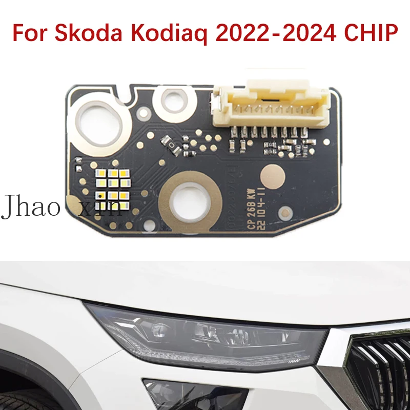 Ballast Light Source Module White Car Headlight DRL CHIP For Skoda Kodiaq 2022-2024 Angel Eye Board Chip Daytime Running Light