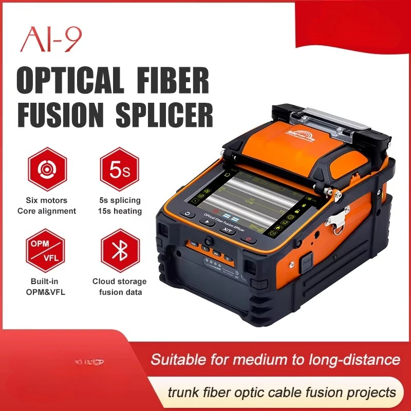 Updated Version Original Factory Splicing Machine Signal Fire AI9 Optical Fiber Fusion Splicer 5Years Warranty Free Sale Service