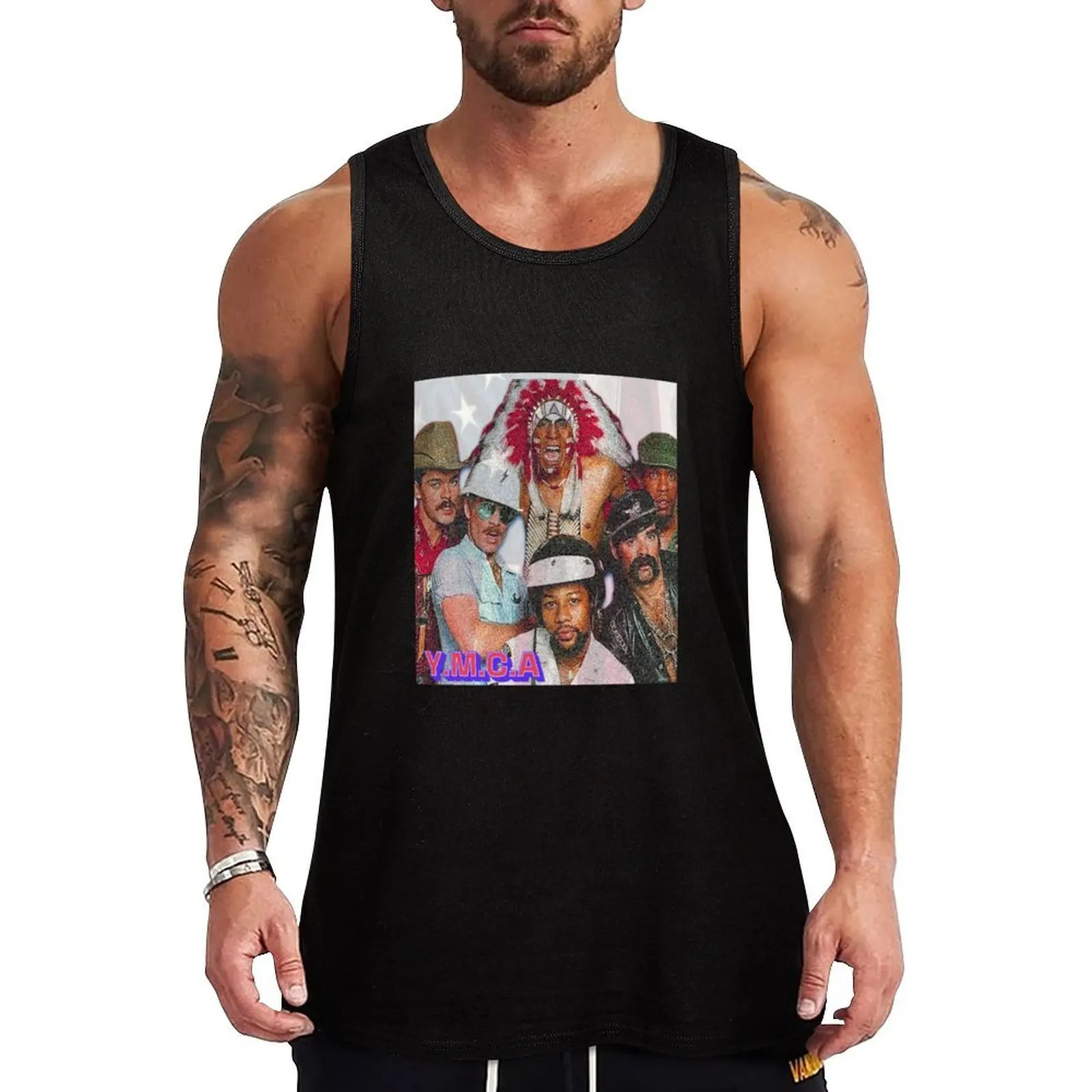

Village people YMCA Tank Top Lightweight Basic Tank Top Cotton Casual Undershirt