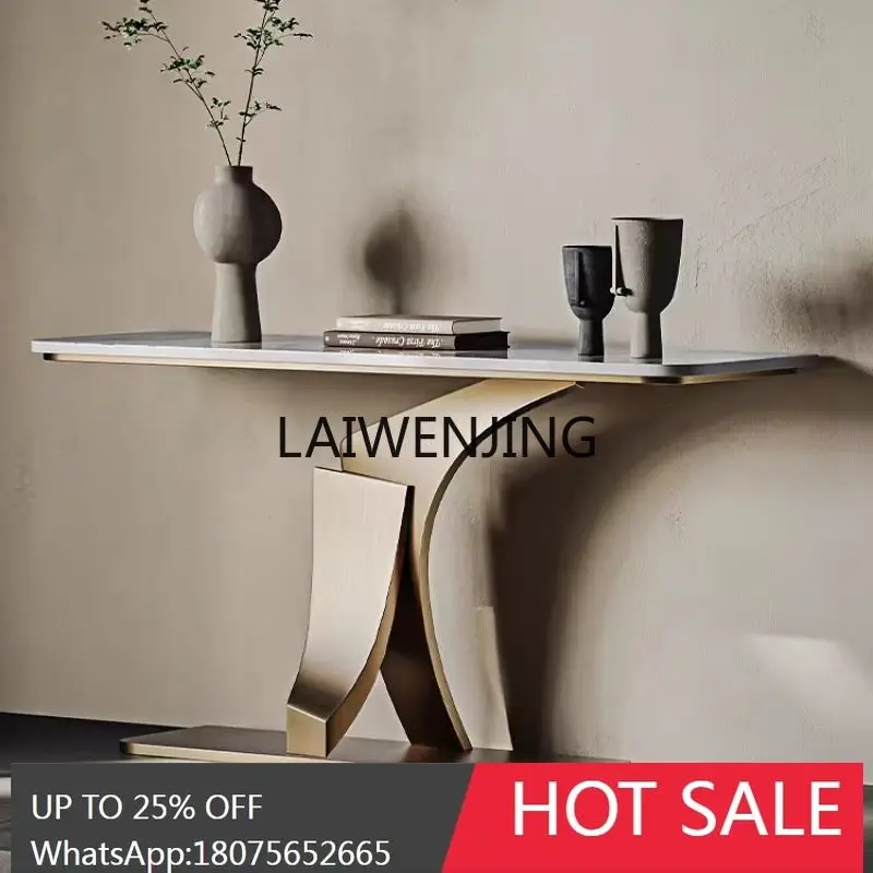 light luxury minimalist entrance entrance table against the wall to enter the home creative decoration table
