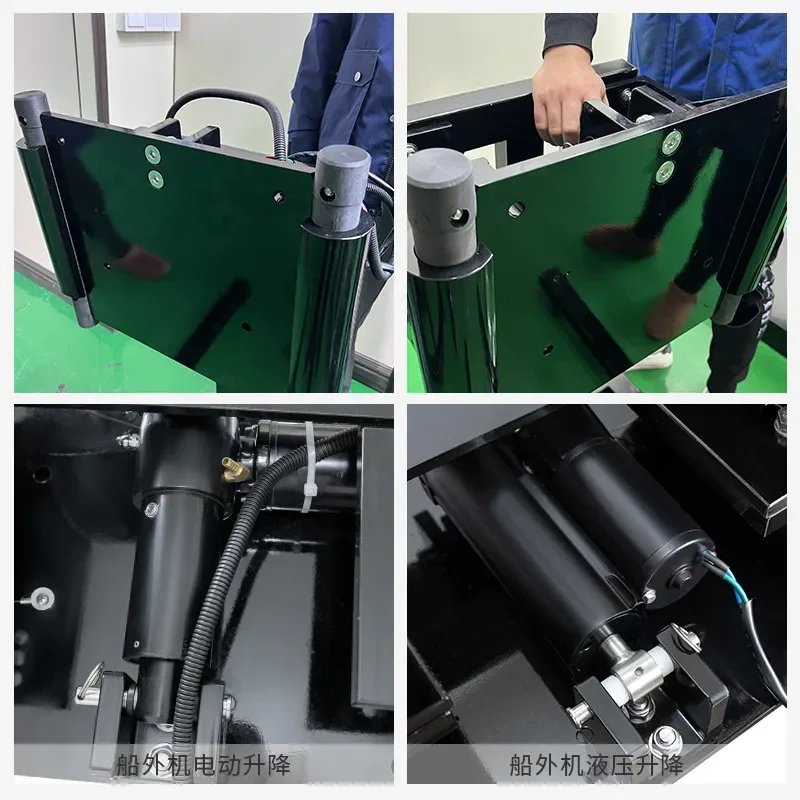 Electric Outboard Motor Lifter Hydraulic Boat Engine Hoist Mount High Horsepower Support Frame Bracket for Fishing Marine Use