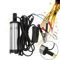 Portable Car Water Oil Fuel Transfer Pump 12V/24V DC 38mm Submersible Diesel Pumping Electric Oil Pump Camping Fishing Tools