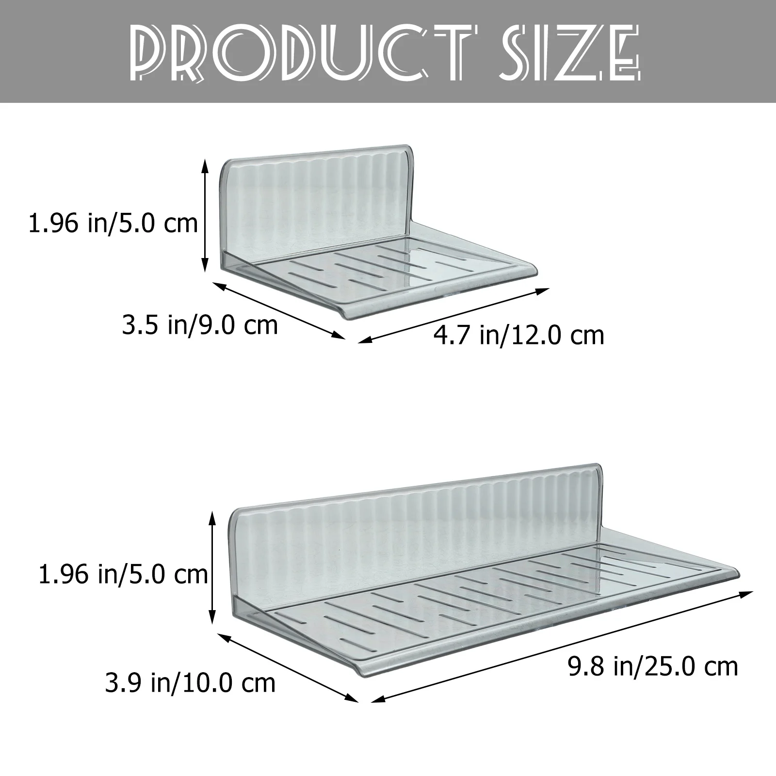 

1 set 1 Set Floating Shelves Bathroom Wall Organizer Damage Resistant Sturdy Storage For Bathroom Kitchen Bedroom Use