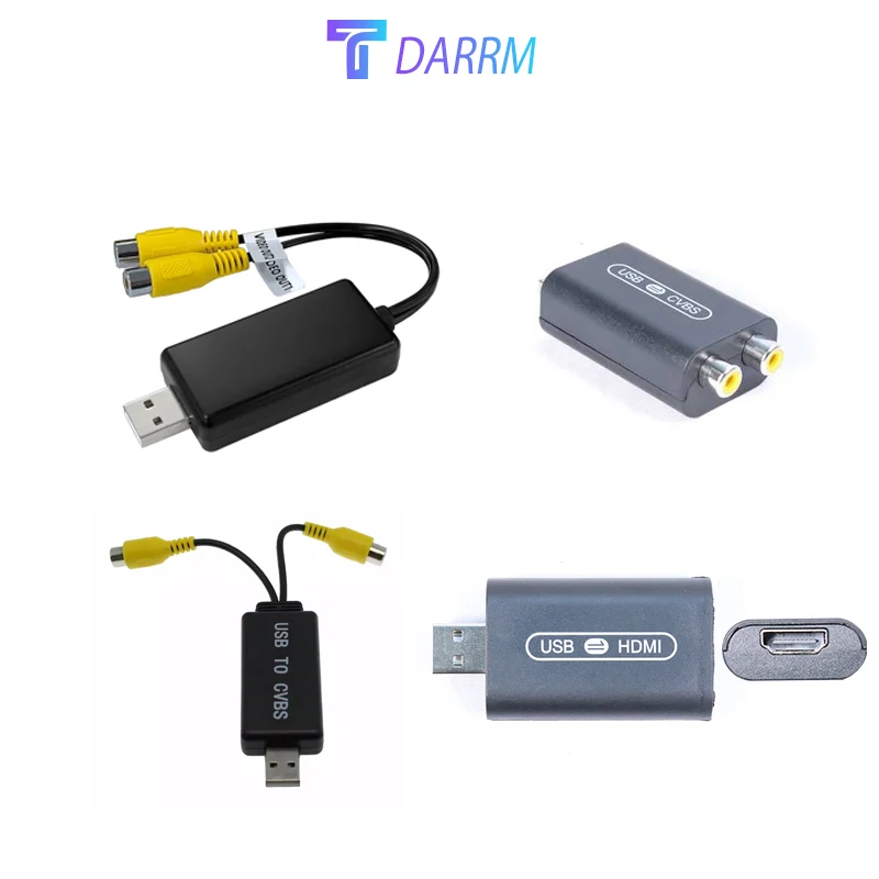 

USB to CVBS Output Cable Adapter, Copper, RCA Video Output Adapter2, Android Multimedia Player and Android