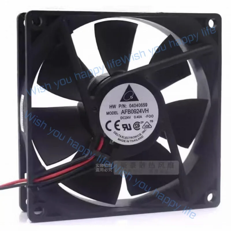 L... FOR Delta AFB0924VH-FOO 9025 DC24V 0.4A 9CM 2-Wire Inverter Dual Ball Cooling Fan