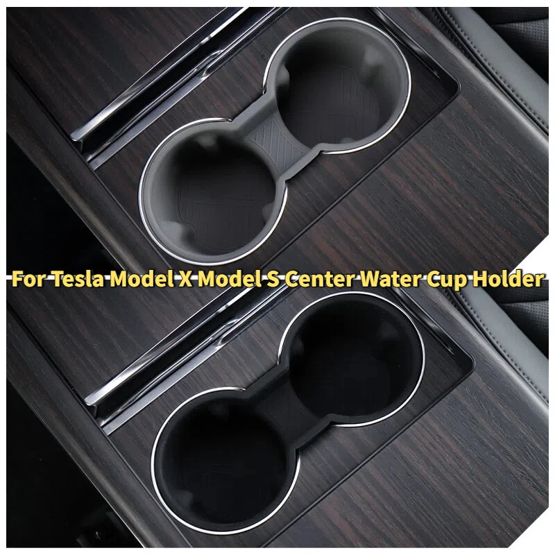 

Центральный держатель для стакана с водой для Tesla Model X Model S 2023-2025, автомобильные аксессуары, держатель для напитков, пробка для чашки, декоративная крышка
