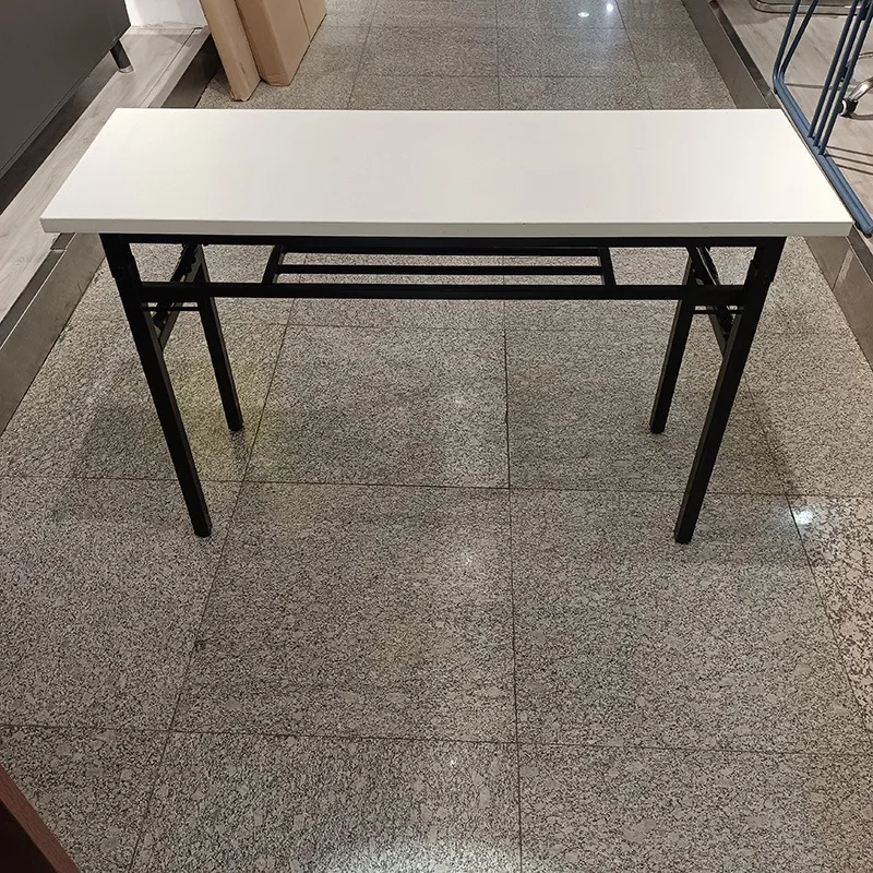 Leg folding long table, household meeting table, portable outdoor stall, dining table, office training, student dormitory desk