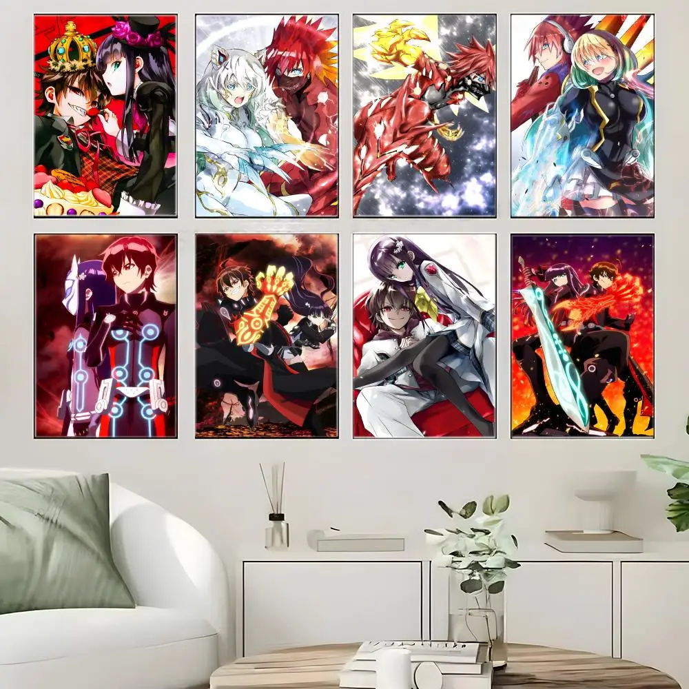 Pierrot Anime T-Twin Star Exorcists Poster  Self-adhesive Art Waterproof Paper Sticker Coffee House Bar Room Wall Decor