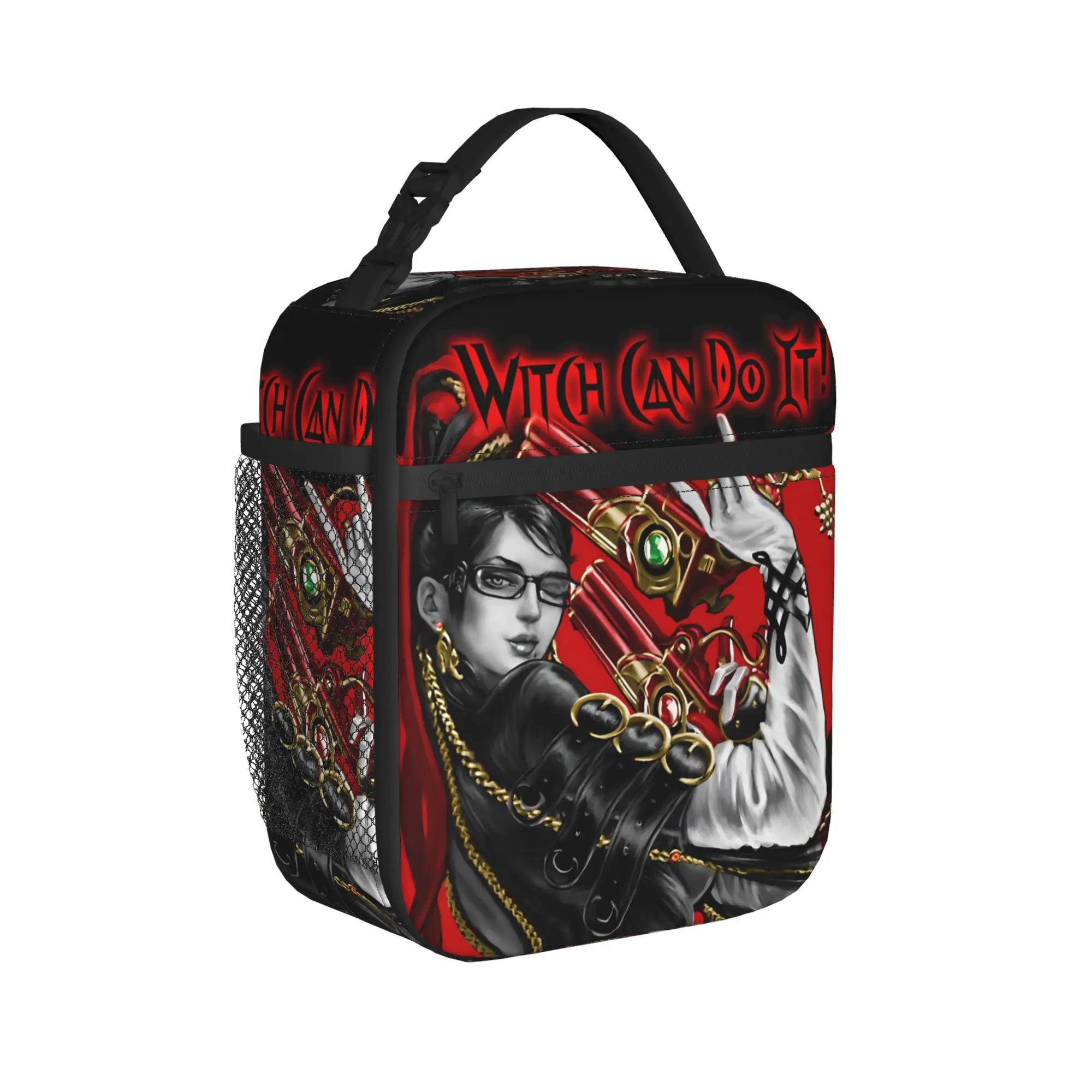 Witch Can Do It Bayonettas Insulated Lunch Bag Portable  Reusable Thermal Bag Tote Lunch Box Office  Travel Food Bag