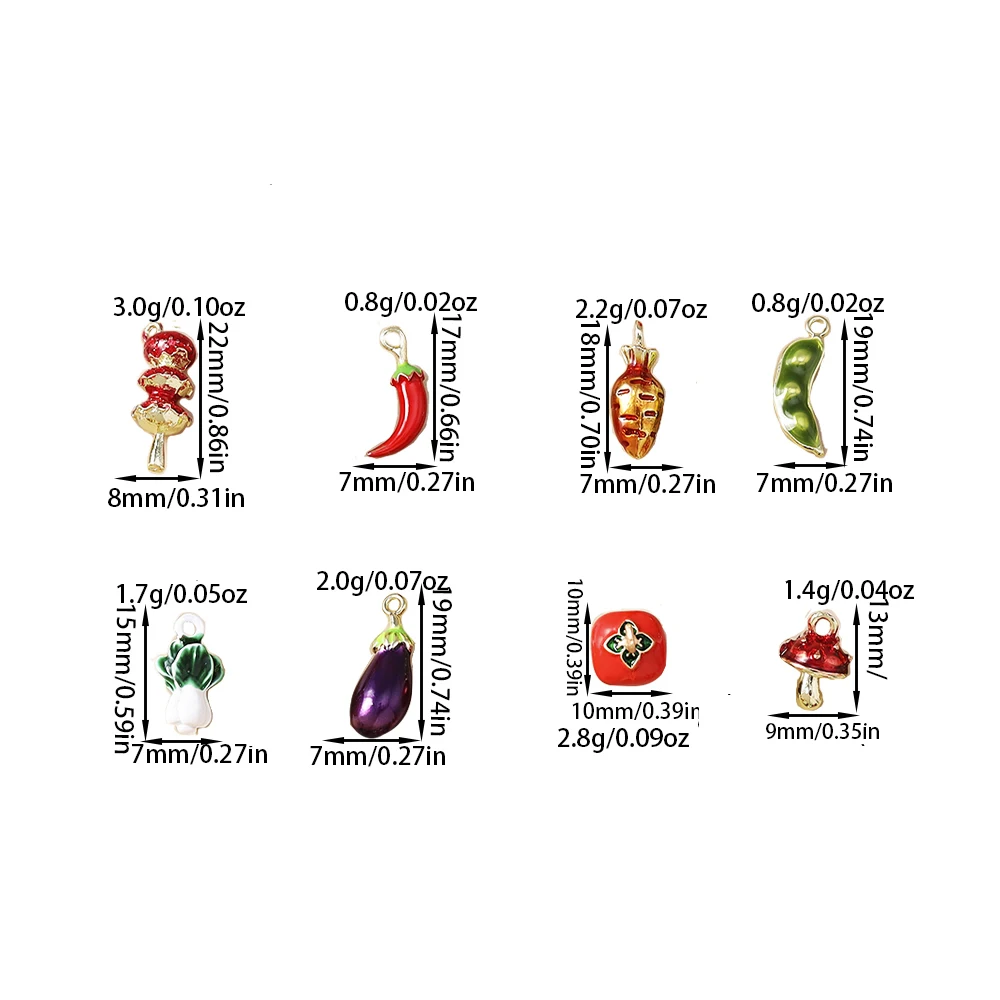 Leslie 5 Stück Niedliche Mini-Fruchtanhänger Apfel Banane Zitrone Traube Charm-Perlen für Marken-Sterlingsilber-Armbänder Schmuckherstellung DIY – Detail 7