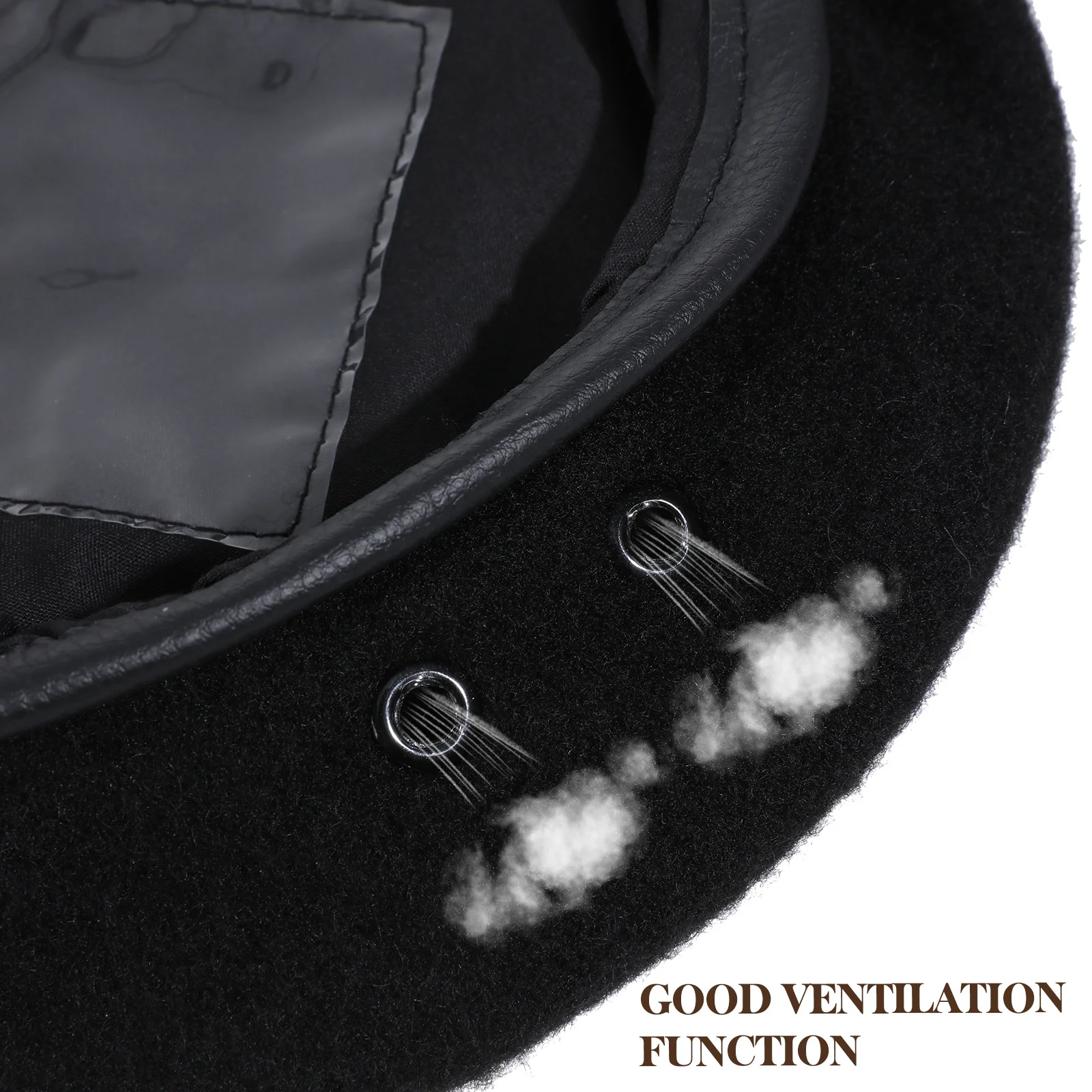 

Unisex Men Women Flax Beret Cap Stylish Look Simple Design Warm Fashion Accessory All Occasions Weather Gift Black