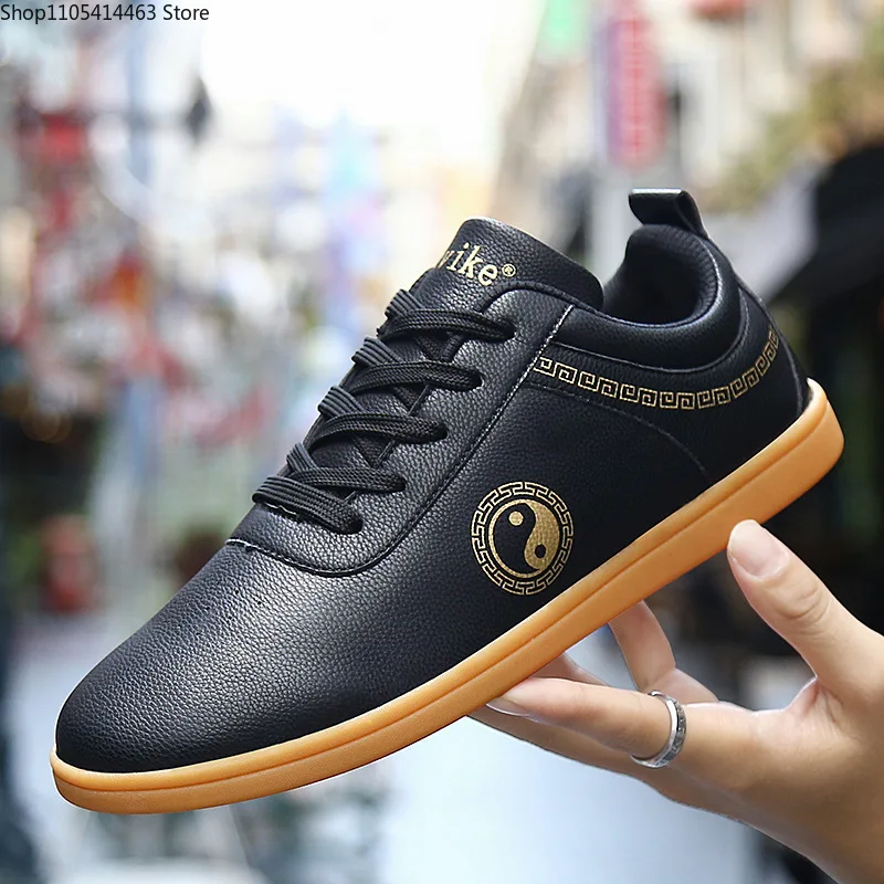 Martial Arts Shoes Unisex Adult Exercise Chinese Traditional Old Beijing Tai Chi Kung Fu Team Performance Match Men Women