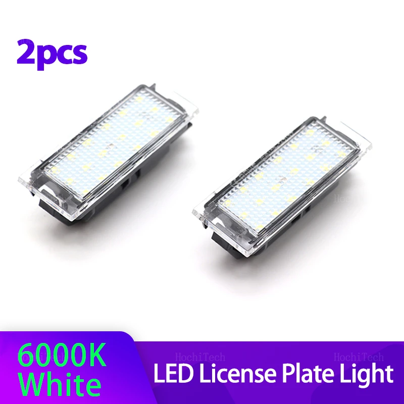 2Pcs Canbus Car LED Number License Plate Light for Renault Megane 3 Clio Laguna 2 Megane 3 Twingo Master Vel Satis