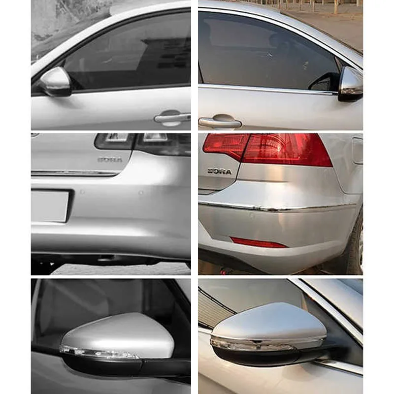لامعة سيارة الزخرفية تقليم السيارات نافذة حافة الكروم ديكور قطاع الكسوة 3M/5M الوفير تأثير بار اكسسوارات السيارات #5