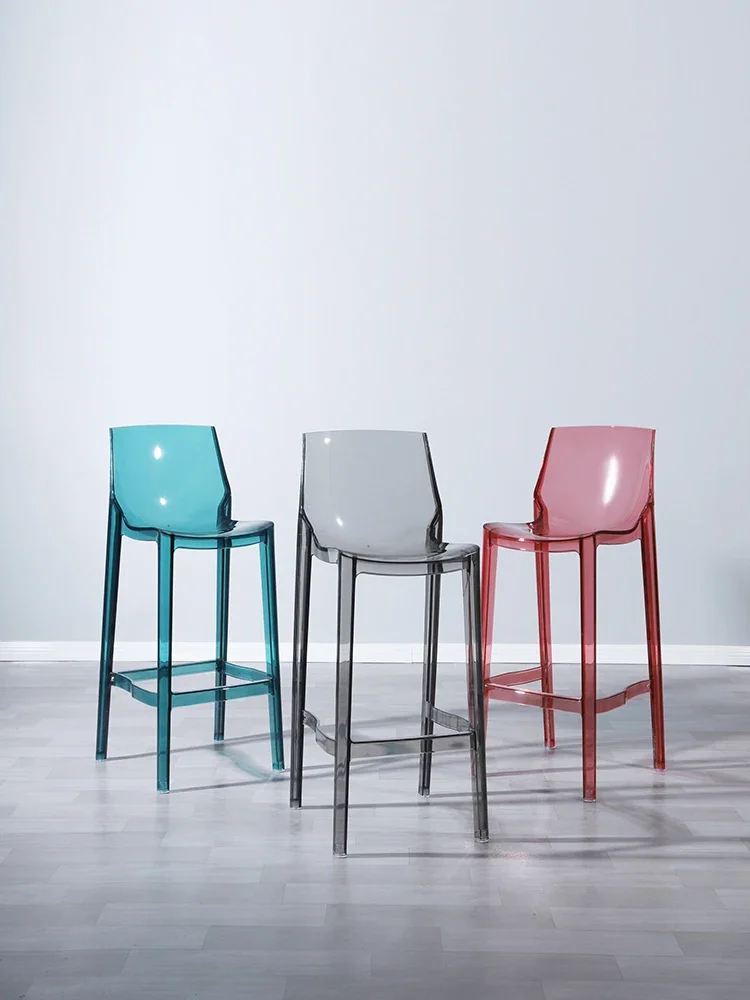 Nordic Bar Chairs Bar Furniture Transparent Barstools Kitchen Furniture Dining Stools Creative Home Furniture Acrylic High Stool