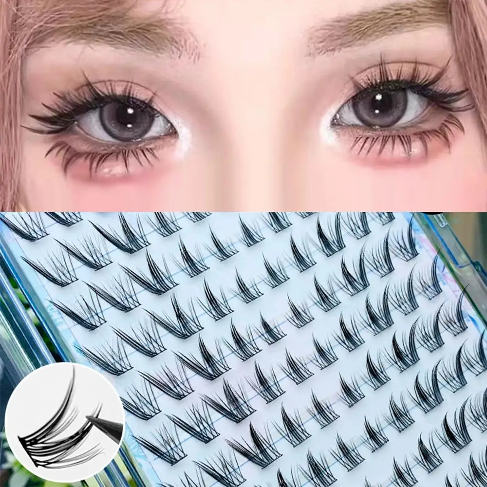 Wispy No Glue Needed Manga Lash Clusters Spiky Natural Look Fairy Individual Lashes Reusable DIY Eyelash Extensions