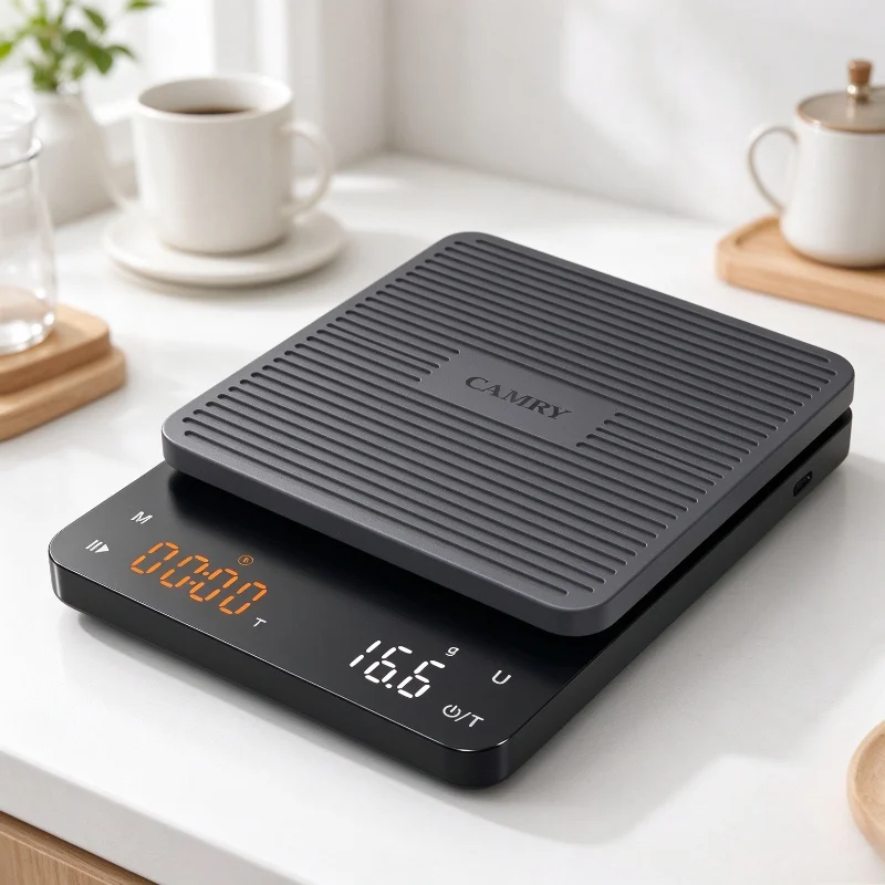 SENSSUN Electronic Coffee Scale 3kg High Precision Two Timing Modes Portable Digital LCD Special Hand-brewed Coffee Bean Scale