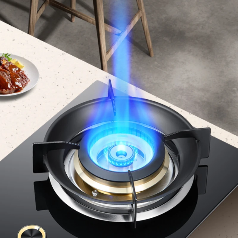 

Explosion-proof Stainless Steel Gas Single Stove Desktop Gas Stove for Kitchen 5.2kw Large Fire Flame-out Protection Cooktops