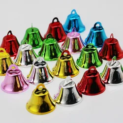 (20pcs/pack) 25mm Colorful Bell Christmas Tree Pendant Holiday Party Decoration Creative Collar Bell DIY Wind Chime Home