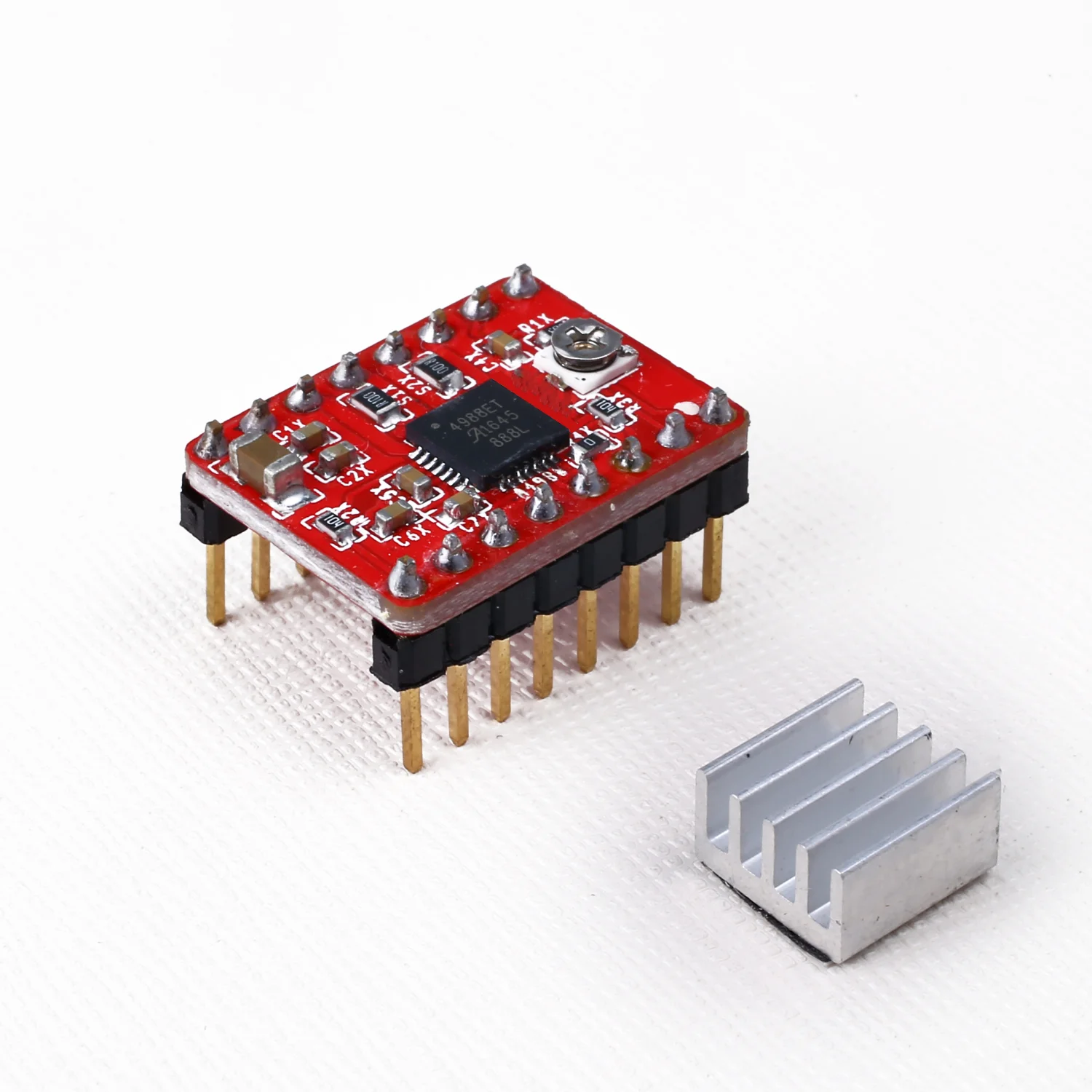 

A4988 Stepper Motor Driver Module with Heat Sink for Arduino 3D Printer Reprap CNC Machine or Robotics