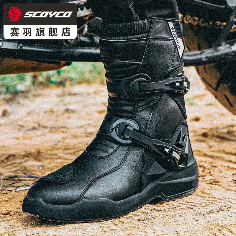 Scoyco Enduro Motorcycle Boots Man Waterproof Motorcyclist Shoes