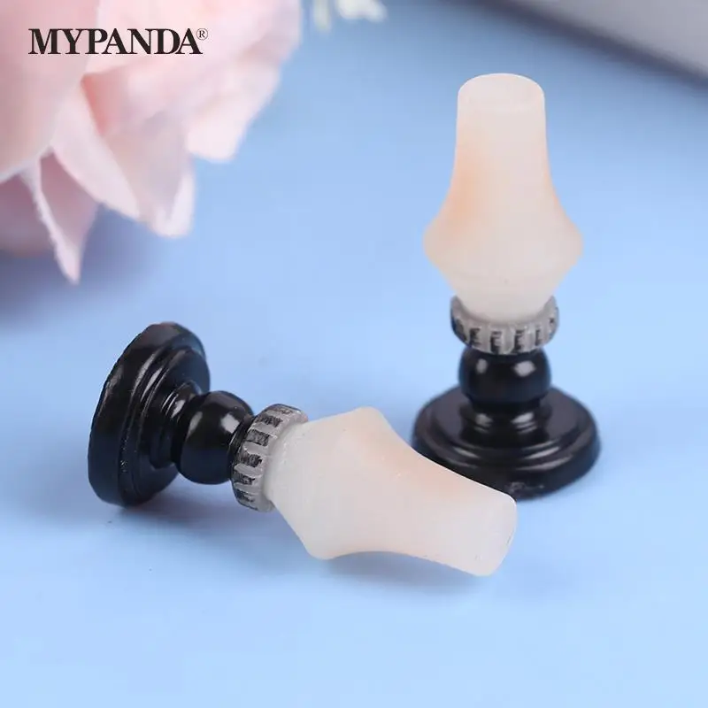 1:12 Scale Dollhouse Miniature Candlesticks White Candles Doll House Accessories Furniture Toy