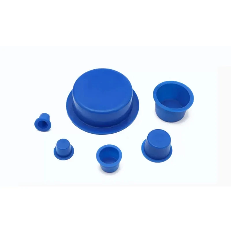 Blue PE Plastic Threaded Plug ZD Series / Conical Internal Thread Hole Cover - Dust Cap for Industrial & Electronic Applications